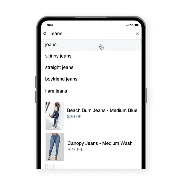 Instant product  search