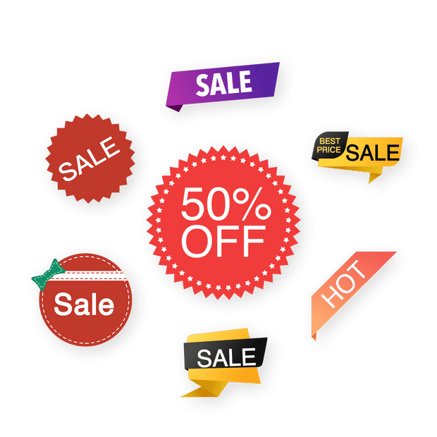 Sales stickers